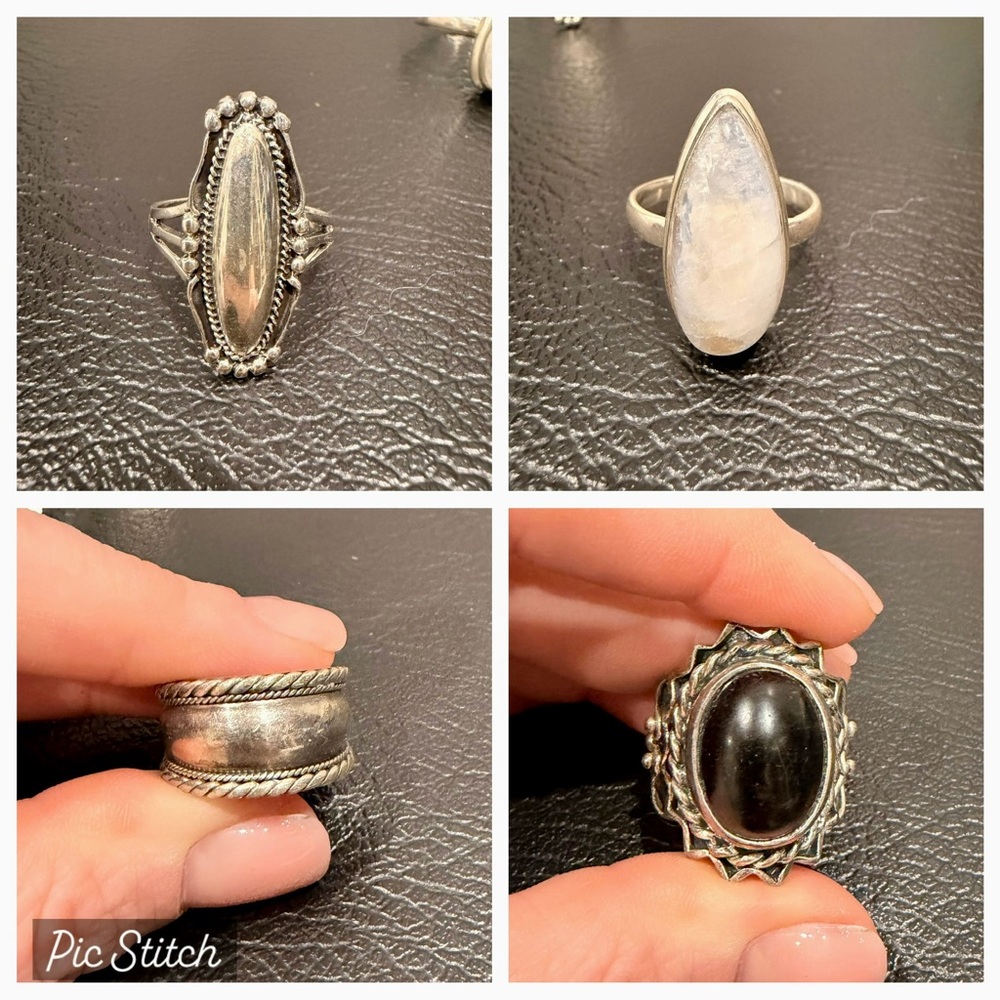 Sterling silver ring bundle